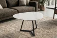 Table basse céramique blanche 70 cm — Collection Marvelous