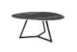 Table basse céramique 70 cm Aurora Oro noir or sable — Marvelous