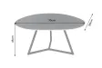 Table basse céramique grise 70 cm — Collection Marvelous