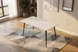 Table à manger céramique blanche 120 cm Milano — Adeniahome