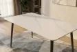 Table à manger céramique blanche 120 cm Milano — Adeniahome
