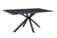 Table Galaxie céramique grise 180 cm — Piètement étoilé noir