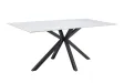 Table Galaxie céramique blanche 180 cm — Piètement étoilé