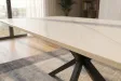 Table Galaxie céramique blanche 160 cm — Piètement étoilé