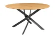 Table ronde HELIX 120 cm en chêne sauvage naturel — Adeniahome