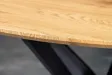 Table ronde HELIX 120 cm en chêne sauvage naturel — Adeniahome