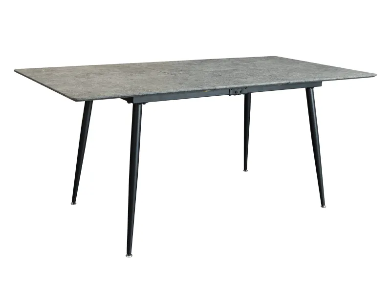 Table extensible APARTMENT 120-160 cm effet pierre grise — Adeniahome