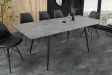 Table extensible APARTMENT 120-160 cm effet pierre grise — Adeniahome