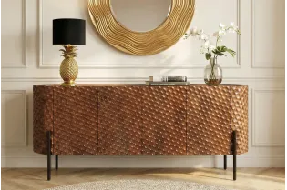 Buffet ADLON 180 cm en manguier massif 3D brun — Adeniahome