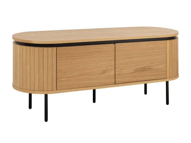Meuble TV ATELIER 120 cm en chêne naturel — Adeniahome