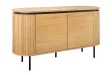 Buffet bas Atelier 120 cm — Chêne naturel et pieds noirs
