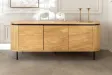 Buffet Atelier 160 cm — Chêne naturel et pieds métal noir