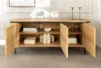 Buffet Atelier 160 cm — Chêne naturel et pieds métal noir