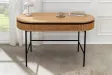 Bureau ATELIER 120 cm en placage chêne et métal noir | Adeniahome