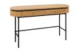 Console ATELIER 120 cm placage chêne et métal noir | Adeniahome