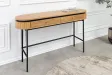 Console ATELIER 120 cm placage chêne et métal noir | Adeniahome
