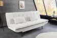 Canapé convertible JAZZ 195 cm 3 places velours côtelé beige