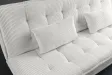 Canapé convertible JAZZ 195 cm 3 places velours côtelé beige