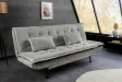 Canapé convertible JAZZ velours côtelé greige 190 cm — 3 places