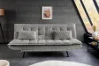Canapé convertible JAZZ velours côtelé greige 190 cm — 3 places