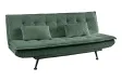 Canapé convertible JAZZ velours côtelé vert 190 cm — 3 places