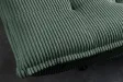 Canapé convertible JAZZ velours côtelé vert 190 cm — 3 places
