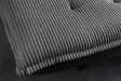 Canapé convertible JAZZ velours côtelé gris 190 cm — 3 places