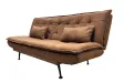 Canapé convertible JAZZ microfibre marron 195 cm — 3 places