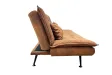 Canapé convertible JAZZ microfibre marron 195 cm — 3 places