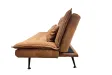 Canapé convertible JAZZ microfibre marron 195 cm — 3 places