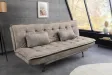 Canapé convertible JAZZ microfibre taupe 190 cm — 3 places