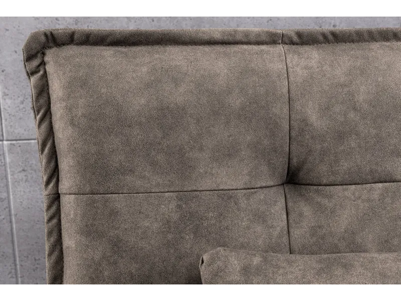 Canapé convertible JAZZ microfibre taupe 190 cm — 3 places
