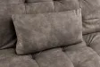 Canapé convertible JAZZ microfibre taupe 190 cm — 3 places