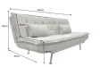 Canapé convertible JAZZ microfibre taupe 190 cm — 3 places