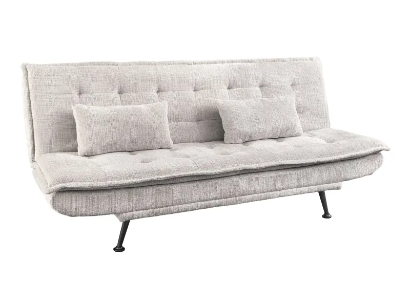 Canapé convertible JAZZ 195 cm chenille champagne beige — 3 places