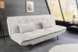 Canapé convertible JAZZ 195 cm chenille champagne beige — 3 places