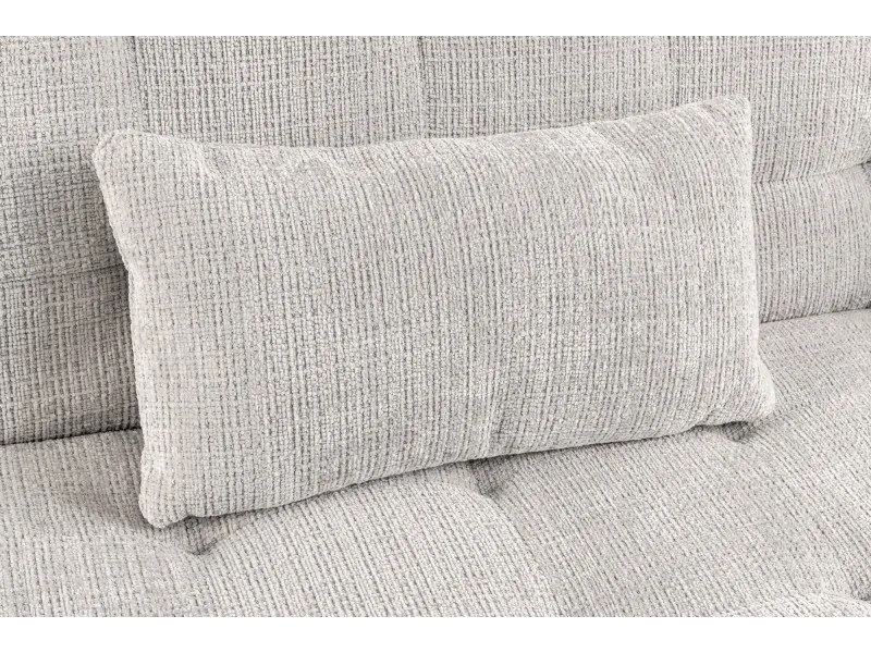 Canapé convertible JAZZ 195 cm chenille champagne beige — 3 places
