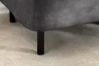 Banc coffre EN VOGUE 120 cm velours gris foncé — Rangement intégré