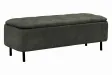Banc coffre EN VOGUE 120 cm velours vert foncé — Rangement intégré
