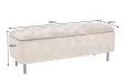Banc coffre EN VOGUE 120 cm velours vert foncé — Rangement intégré