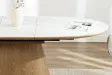 Table extensible Unique 160-200 cm céramique marbre blanc chêne