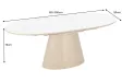 Table extensible Unique 160-200 cm céramique marbre blanc chêne