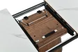 Table extensible Unique 160-200 cm céramique marbre noyer foncé