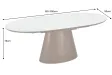 Table extensible Unique 160-200 cm céramique marbre noyer foncé