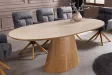 Table extensible Unique 160-200 cm céramique travertin chêne