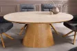 Table extensible Unique 160-200 cm céramique travertin chêne