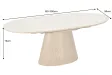 Table extensible Unique 160-200 cm céramique travertin chêne