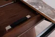 Table extensible Unique 160-200 cm céramique pierre noyer foncé