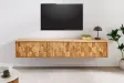 Meuble TV suspendu Mystic Living acacia massif naturel — 160 cm