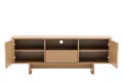 Meuble TV Savoy 3D plateau céramique effet travertin — 150 cm